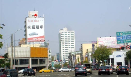 P-0063鐵架廣告塔-高雄市九如二路670號-往火車站、高雄科公館方向廣告看板